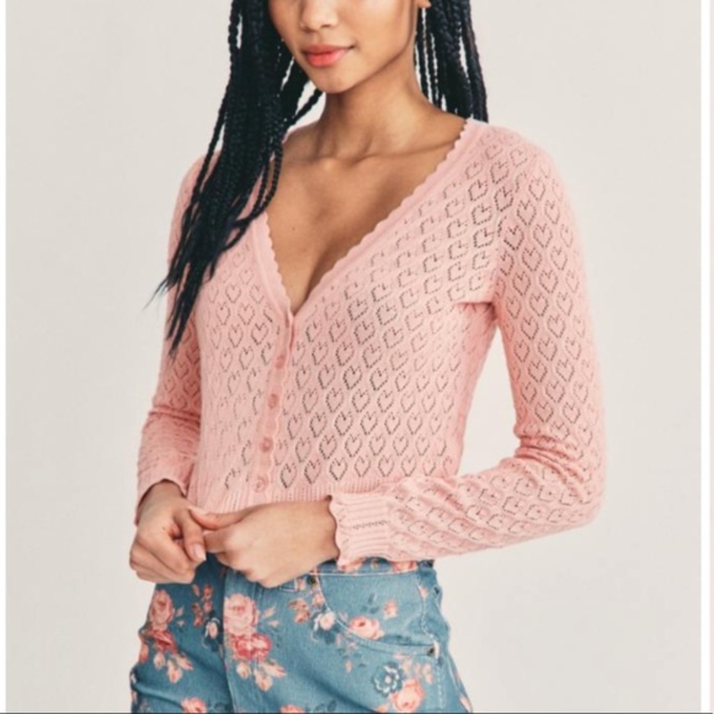 Love Shack Fancy - Janie Cropped Cardigan in Tuscan Rose